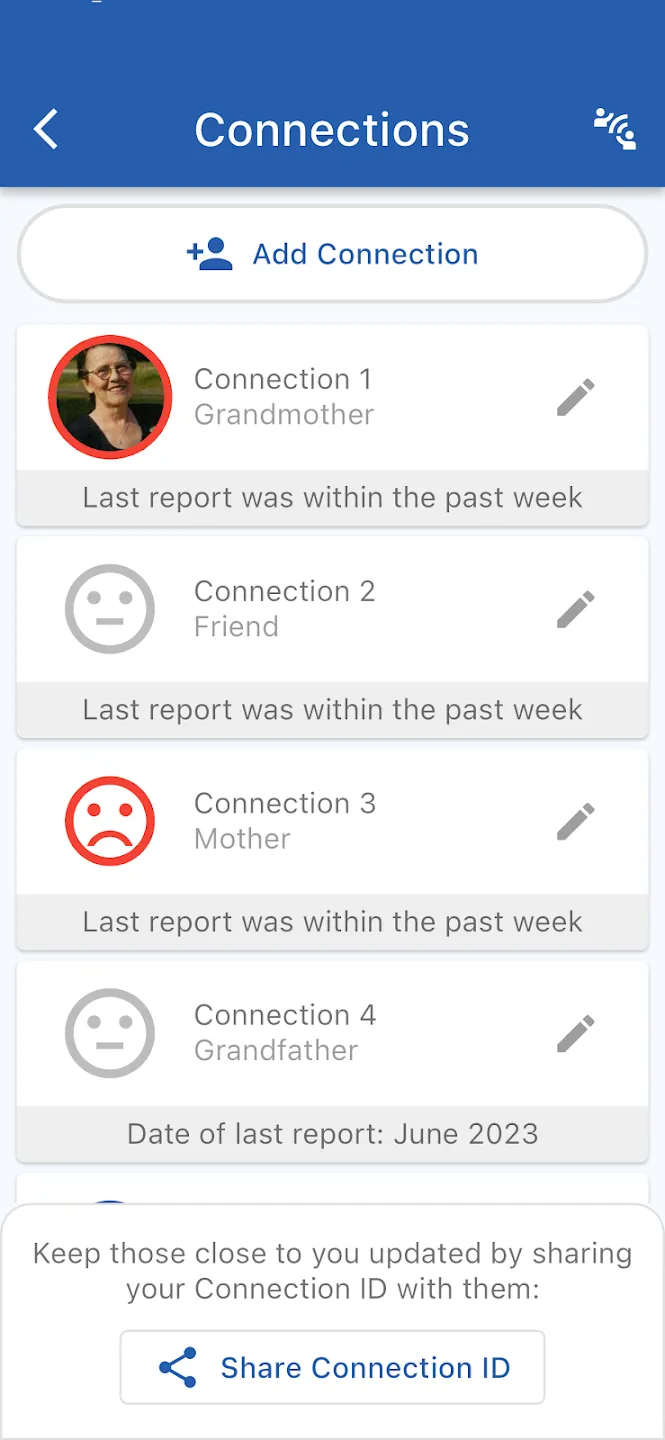 Connections feature